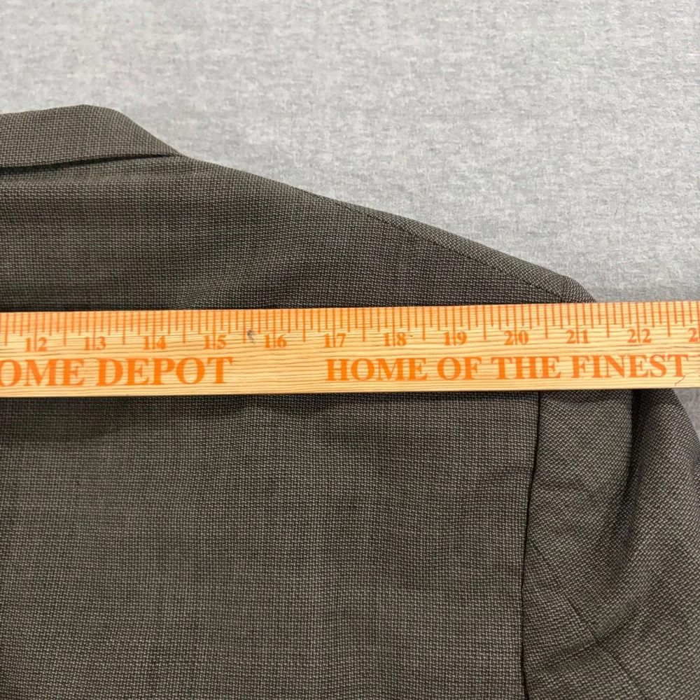 Hart Schaffner & Marx Gold Trumpeter Mens 43L Grey Wool 2 Button Blazer Jacket